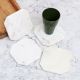 Modern White Coloured Marble Coasters - Pack of 4